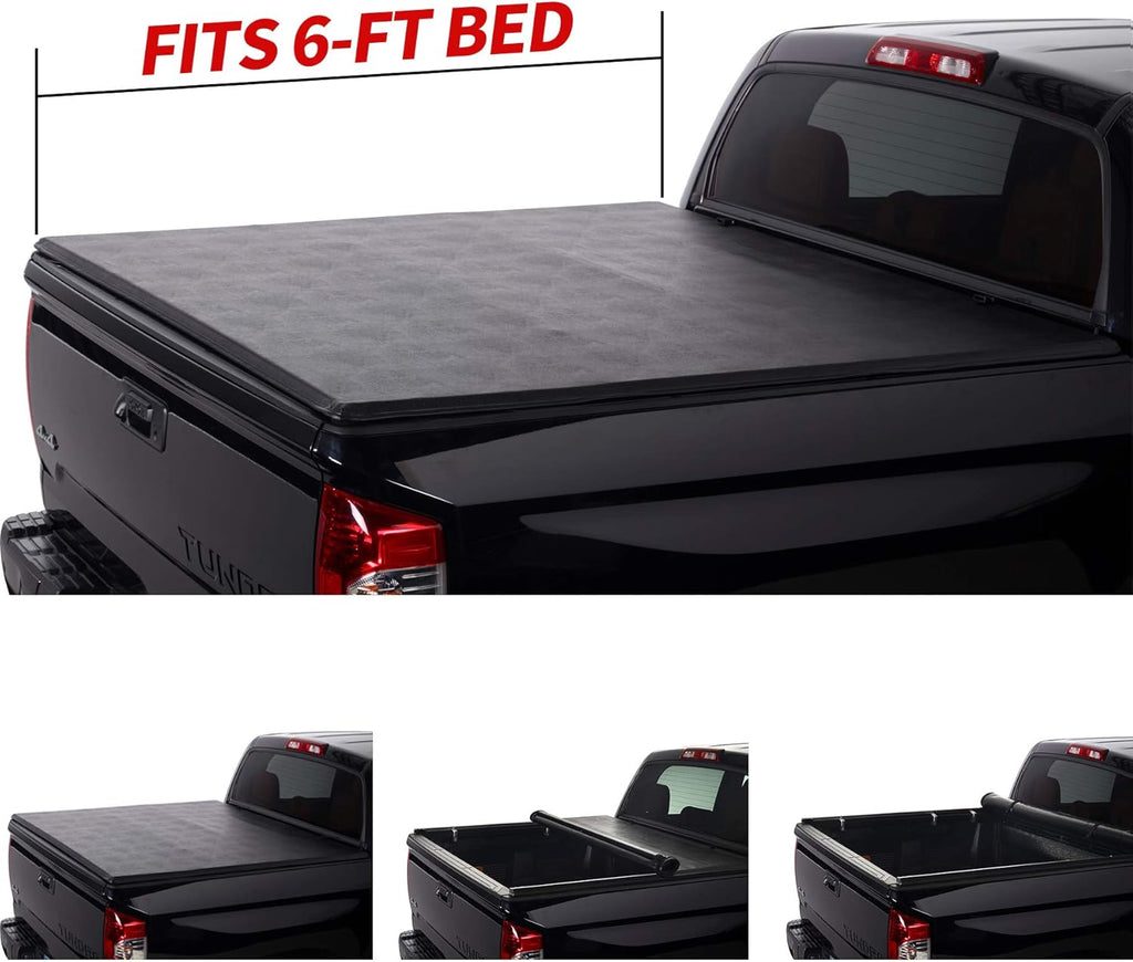 Soft Roll Up Tonneau Cover for Pickup 5ft Bed S22689