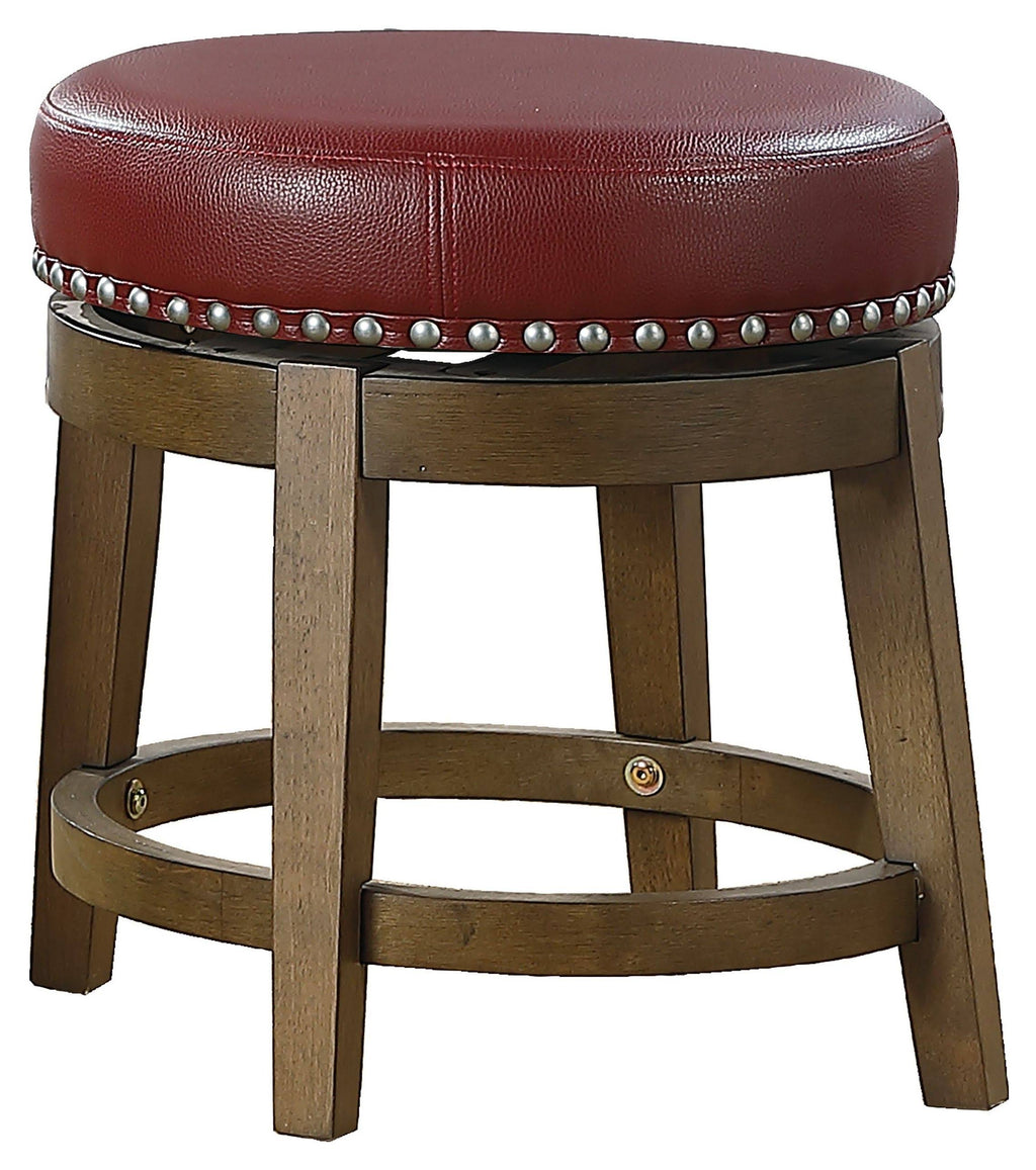 Red Round Swivel-Seat Bar Stool (2 Pack) Z6474