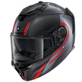 Carbon Anthracite Red Motorcycle Helmet O4086