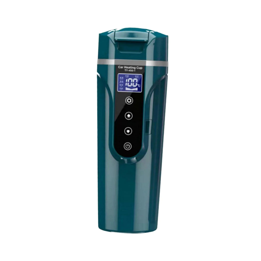 Green Car Heating Cup Water Boiler with LCD Display V1513