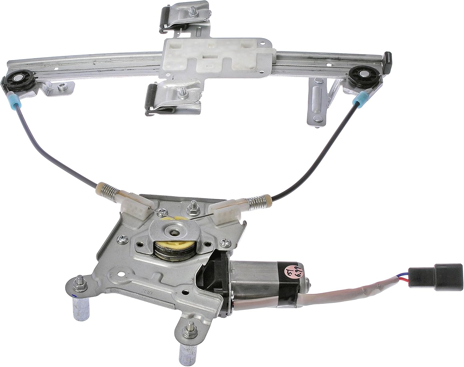 Rear Passenger Side Power Window Motor and Regulator Assembly Black Y7881