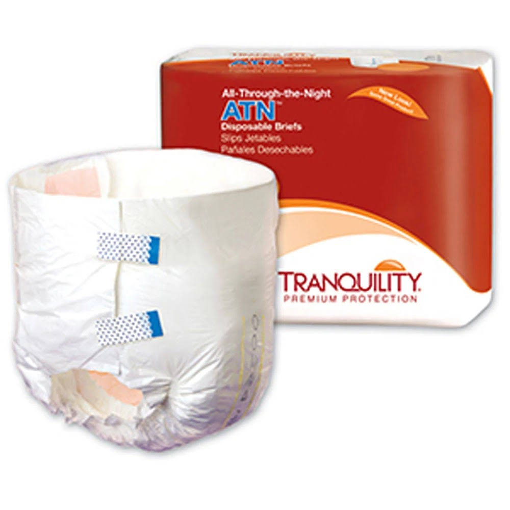 XL 72 ct Overnight Disposable Briefs X18268