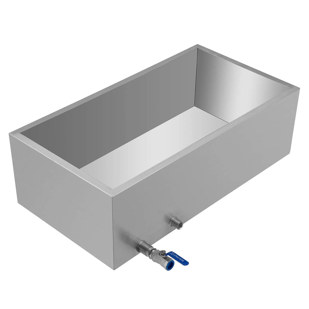 Maple Syrup Evaporator Pan 30x16x9.5 Inch Stainless Steel with Valve P5765