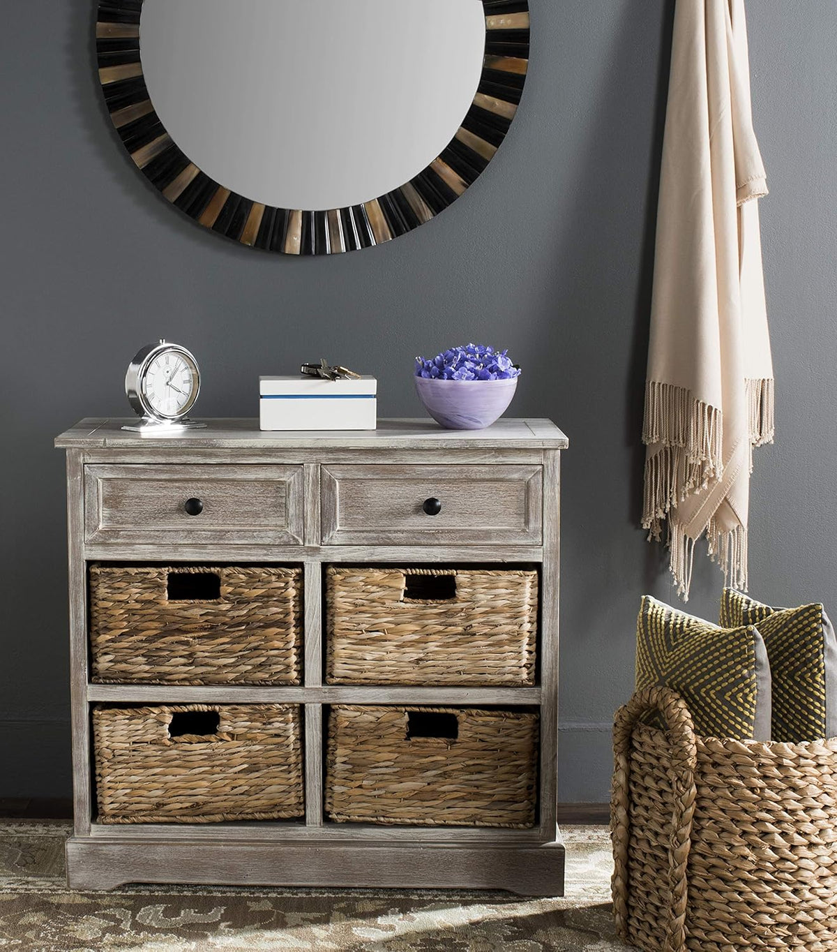 Vintage Grey Storage Unit L705