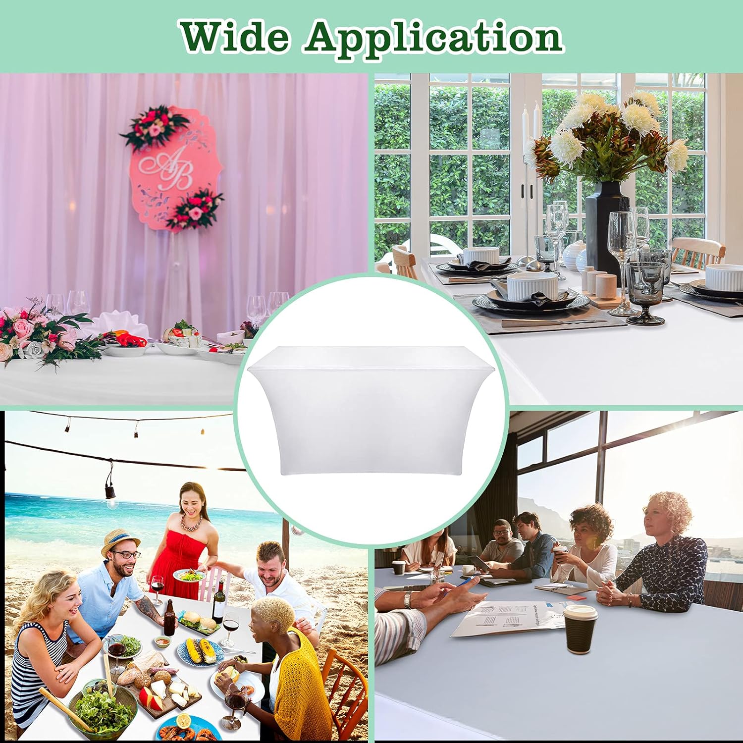 Sublimation Stretchable Polyester Tablecloth R47761