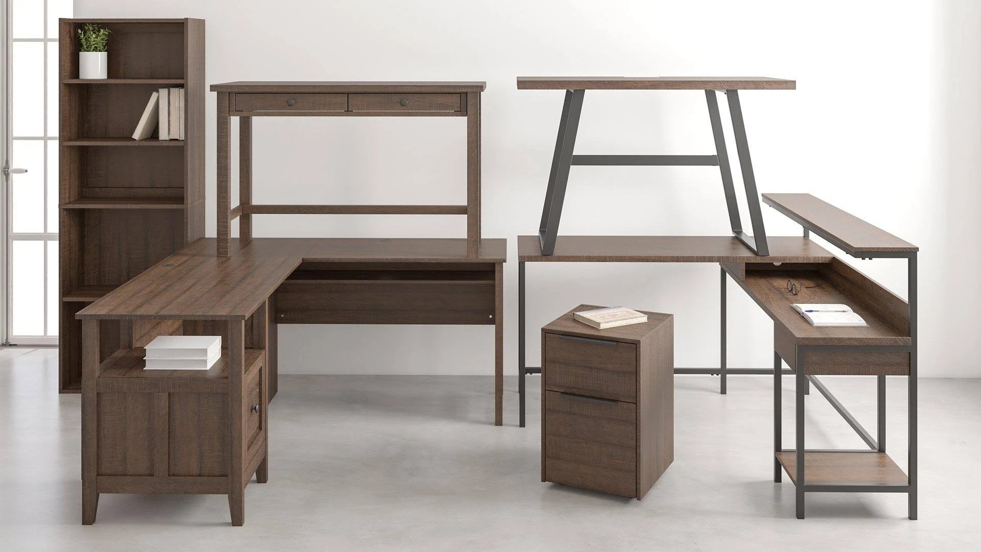 Warm Brown Home Office Small Desk D39412