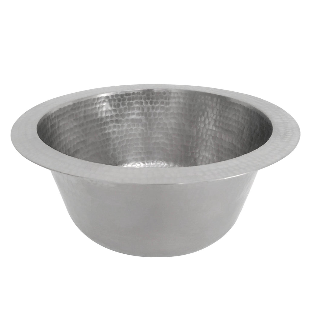 12-Inch Round Hammered Copper Bar Sink with 2-Inch Drain Opening M952