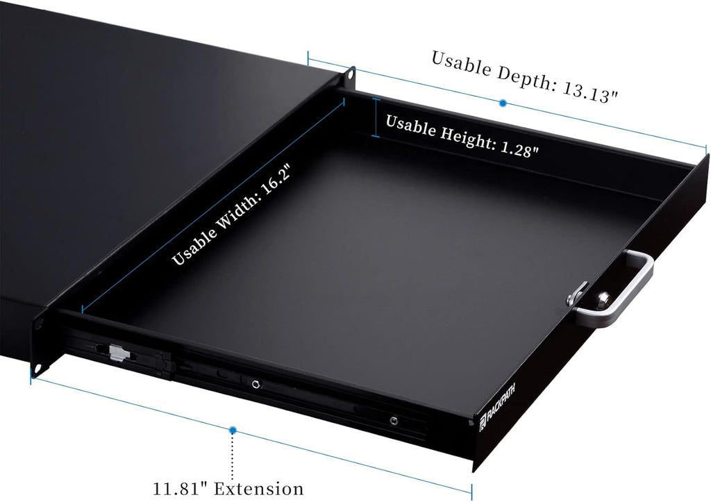 1U Rack Mount Drawer with Lock and Key K638257