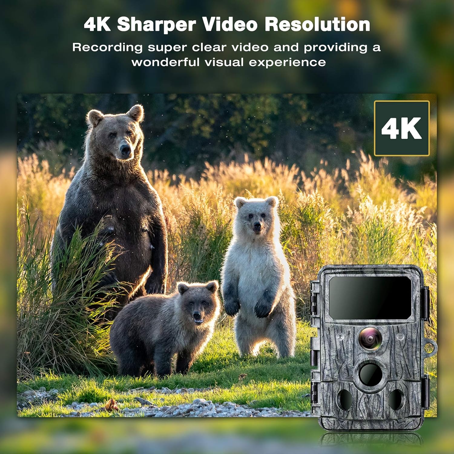 4K WiFi 30MP Game Camera with 940nm No-Glow IR LEDs Night Vision Waterproof IP66 Pack of 2 F19012