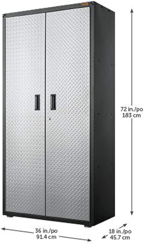 Silver Tread Steel Cabinet H162