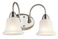 Brushed Nickel 2-Light Bath W665