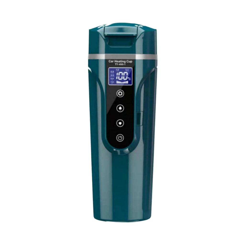 Green Car Heating Cup Water Boiler with LCD Display V1513