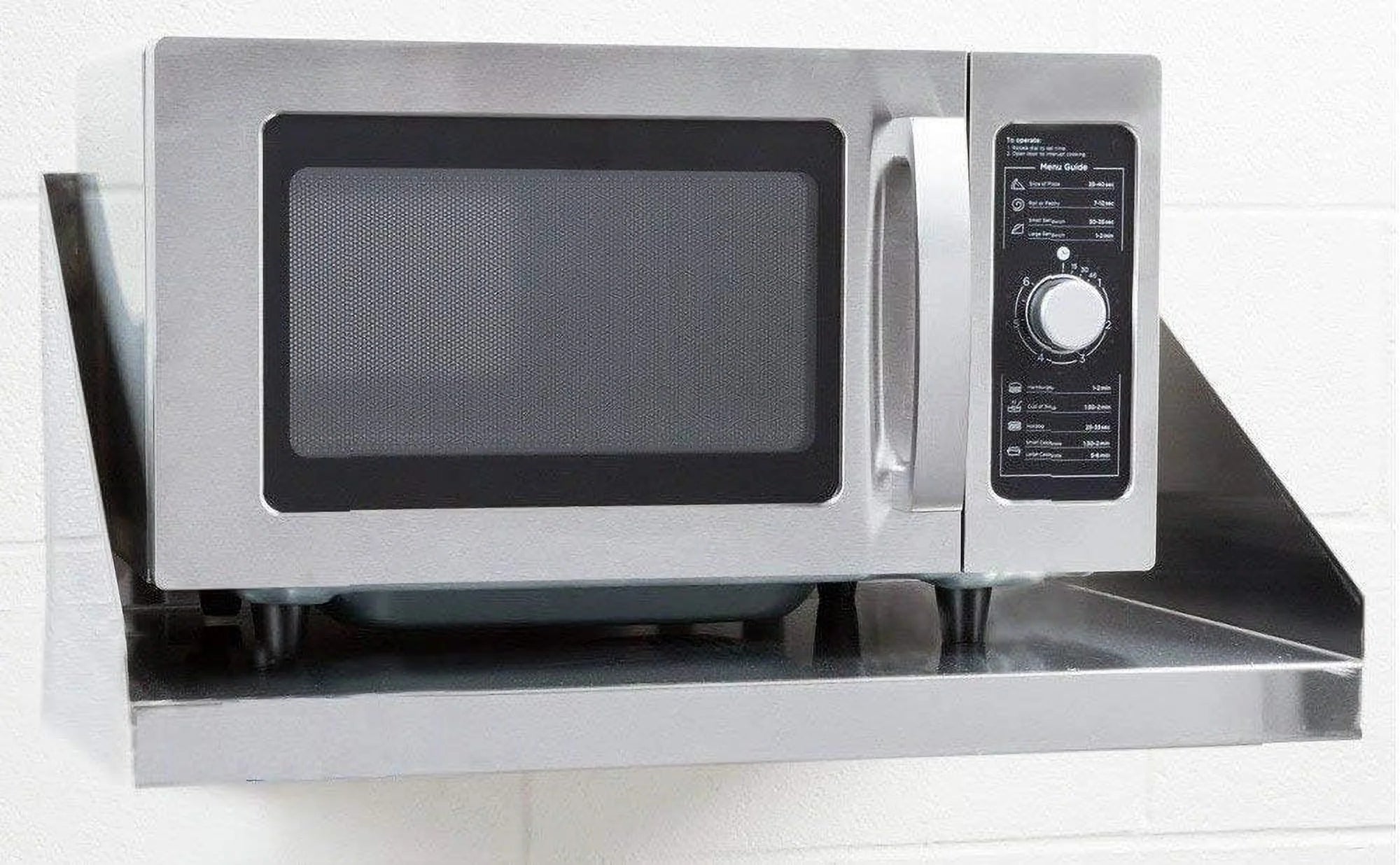 Stainless Steel Wall Mount Microwave Shelf 18" X 24" P75796