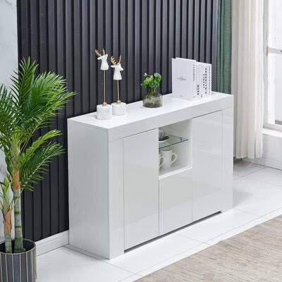 Modern High Gloss Wooden Sideboard with Drawer F205730