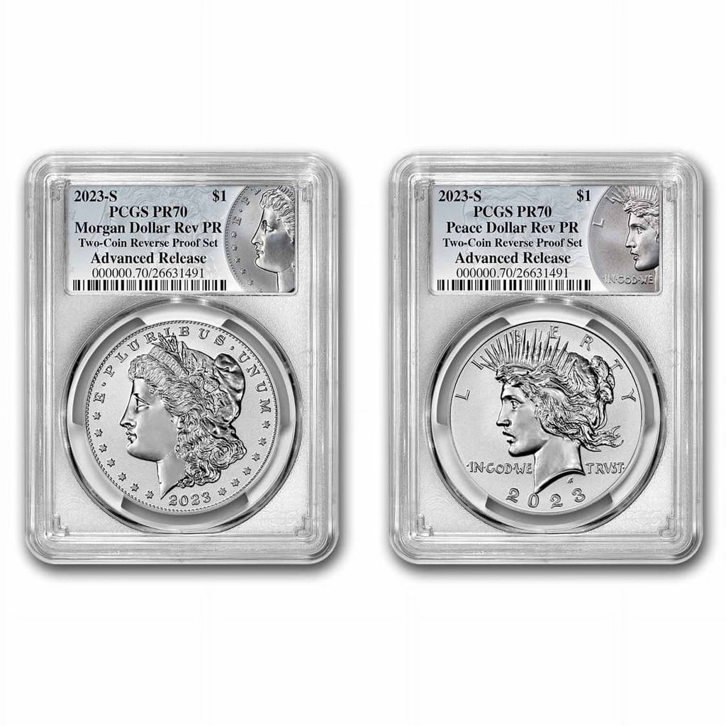 Morgan & Peace Rev Proof Set PR-70 PCGS F707586