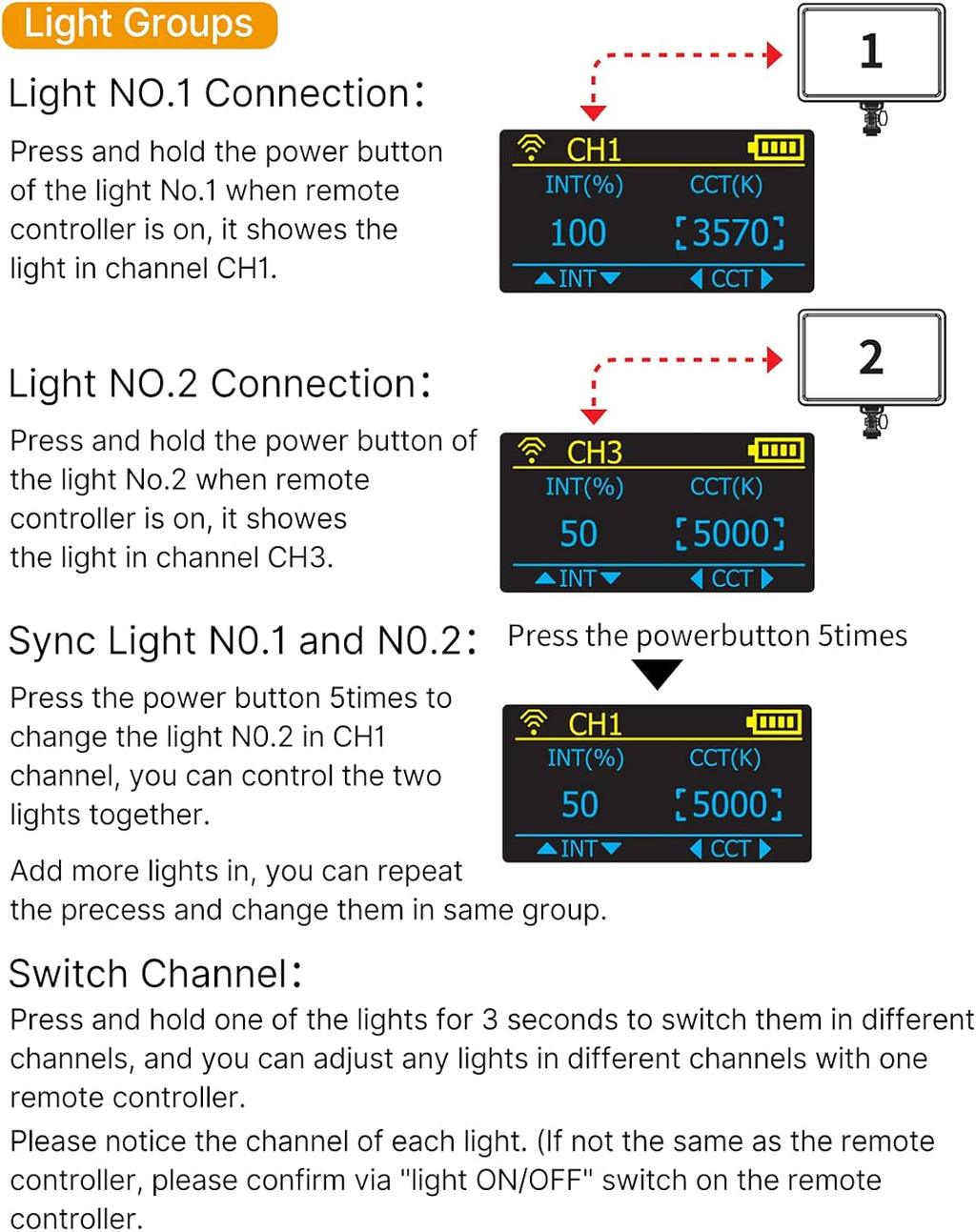 11in LED Key Light with Controller, 2500K-9000K Q1328