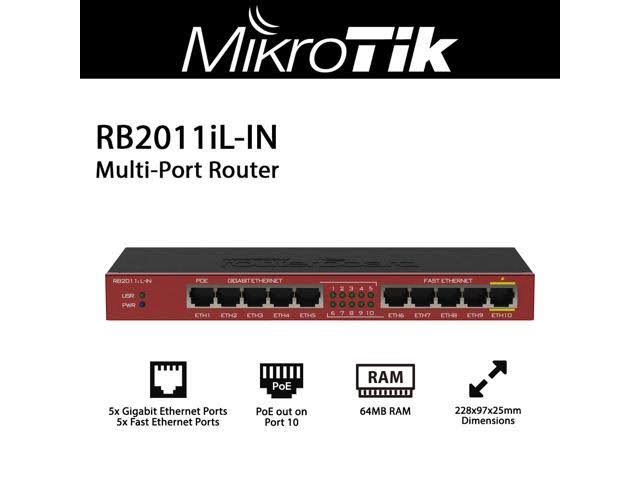 10 Port Gigabit Switch Router I46470