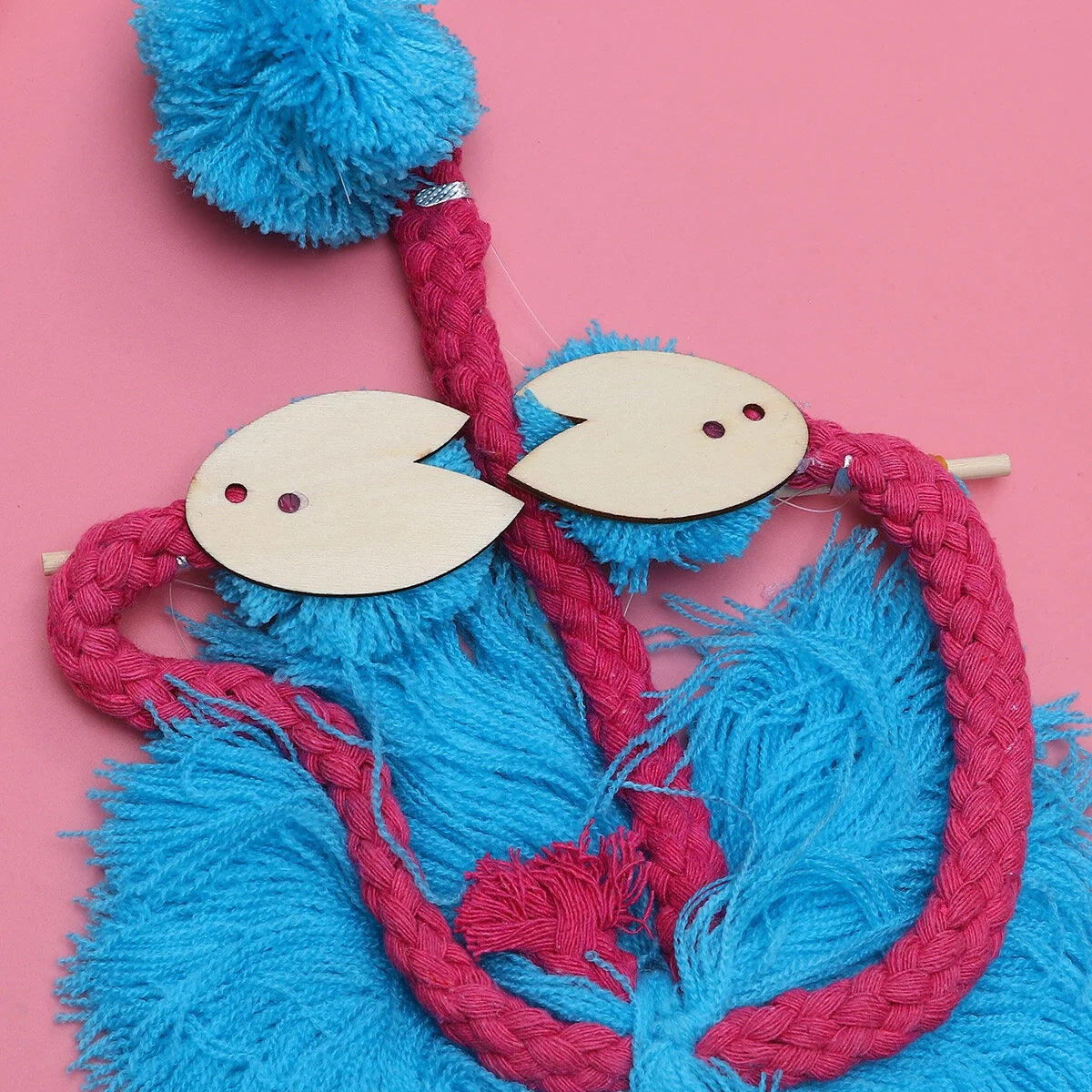 Sky-blue 5PCS String Puppets Plush Ostrich Marionette Toy W124