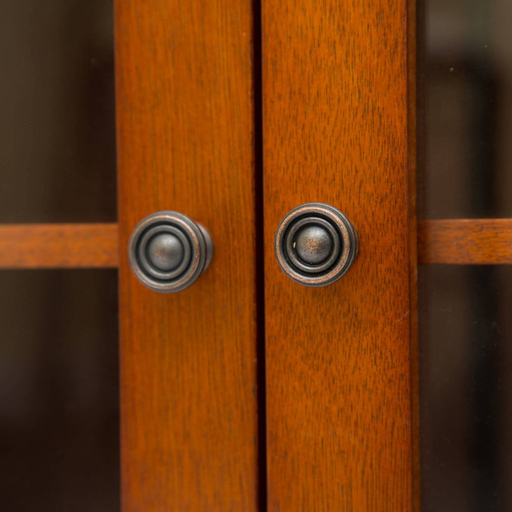 Russet Shelved Floor Cabinet with Double Doors P58521