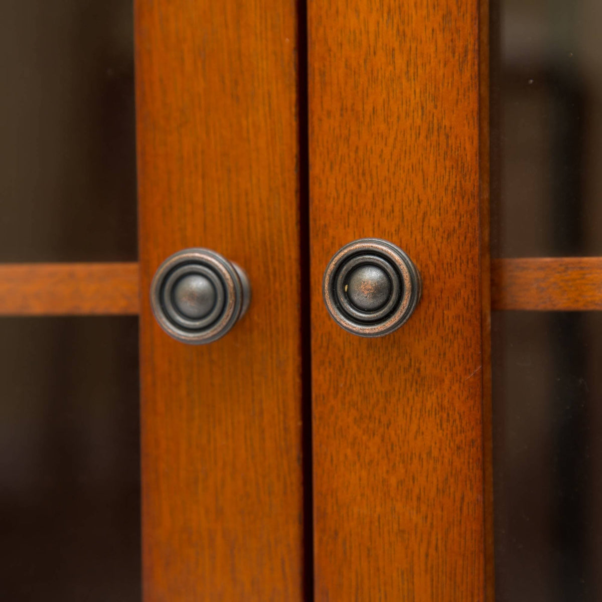 Russet Shelved Floor Cabinet with Double Doors P58521