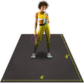 Large Exercise Mat 6' x 4' x 7mm Non-Slip Rubber Workout Mat T5239
