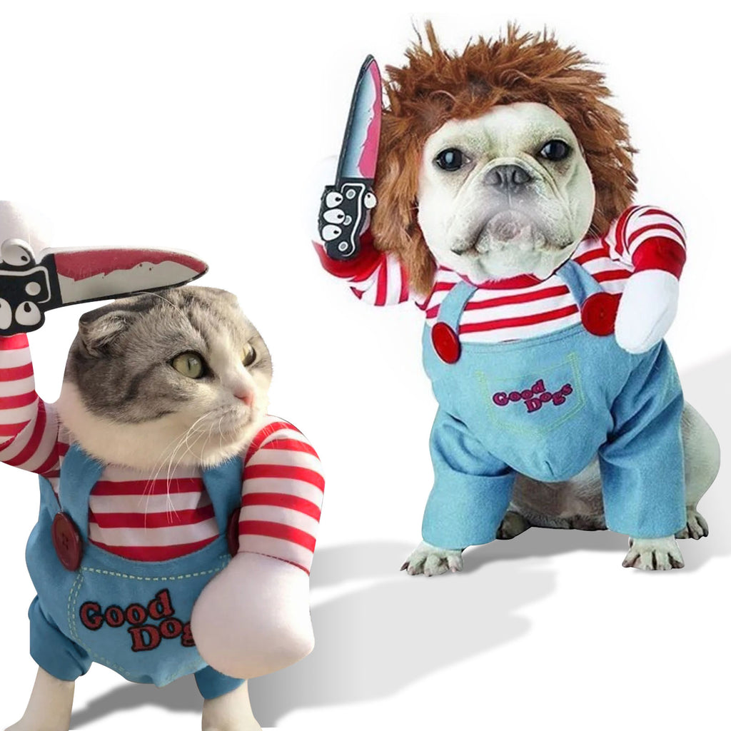Dog Scary Transformation Costume with Wig C95149