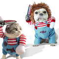 Dog Scary Transformation Costume with Wig C95149