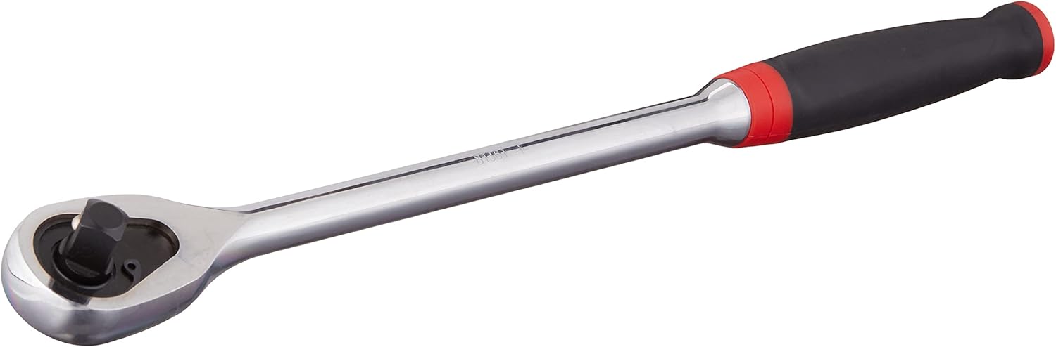 1/2 Drive 84 Tooth Long Handle Dual Material Teardrop Ratchet 16-1/2" Pack of 2 P69806