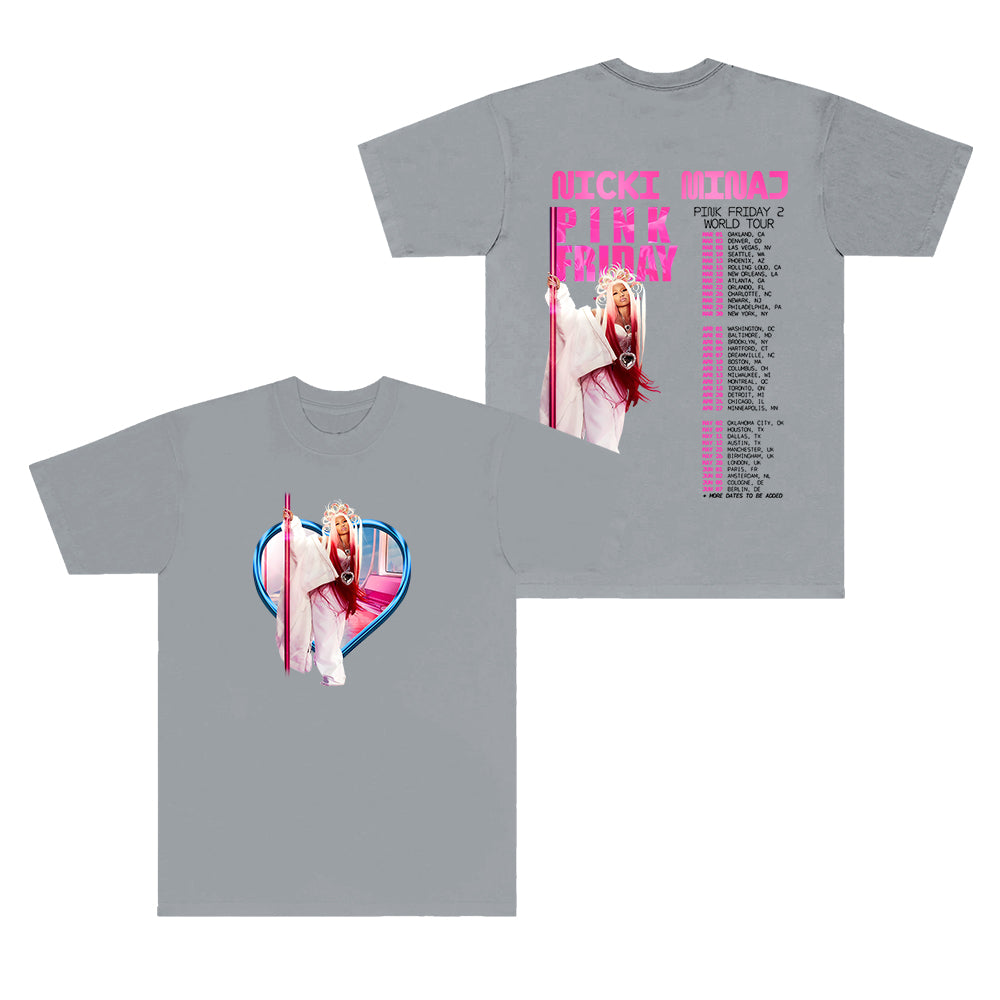 Pink Friday Tour Logo T-shirts Short Sleeve Y486