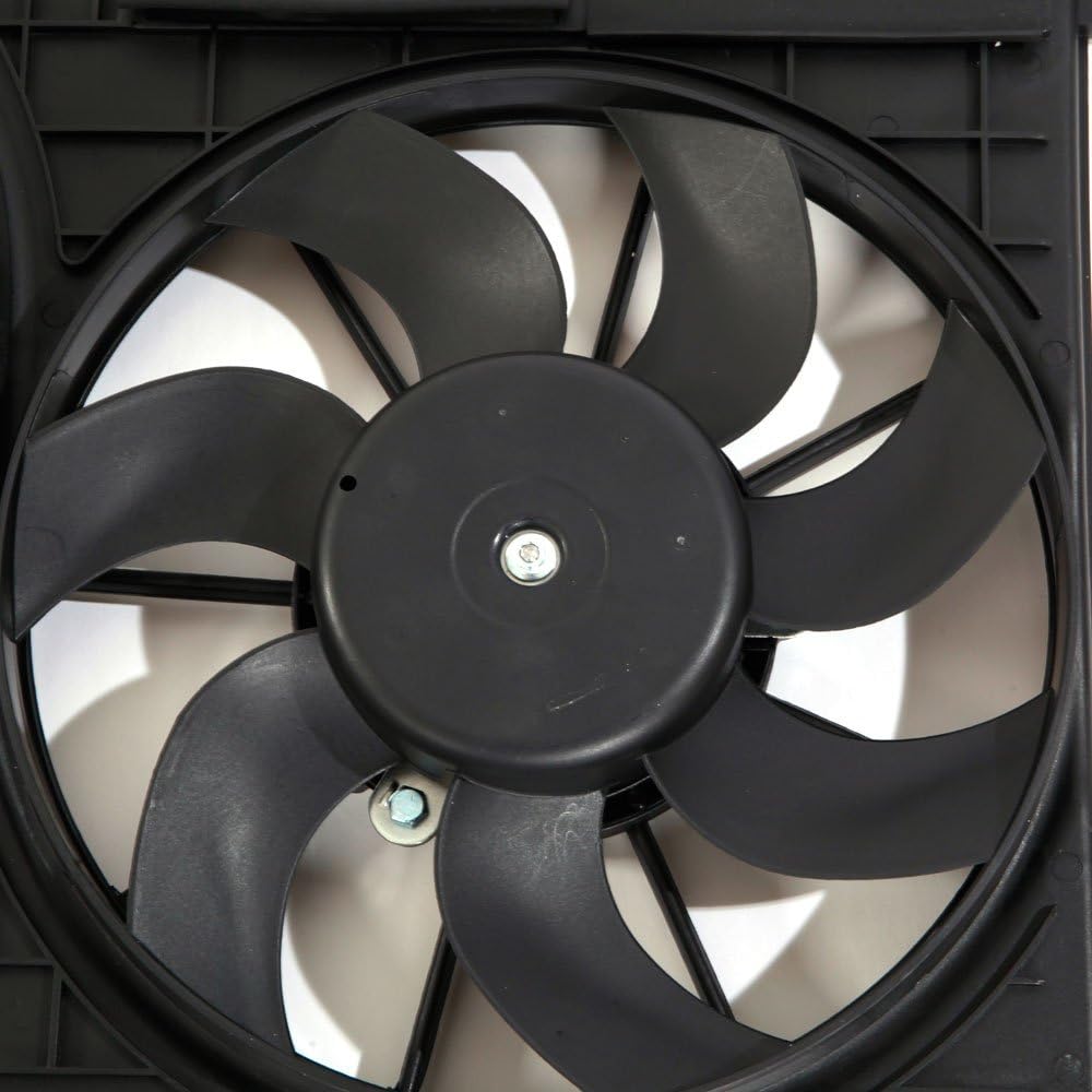 Cooling Fan Motor Assembly Compatible with 2006-2014 Audi A3 Quattro TT Quattro Beetle CC Eos Goif GTI Jetta Passat 2.0L M348024