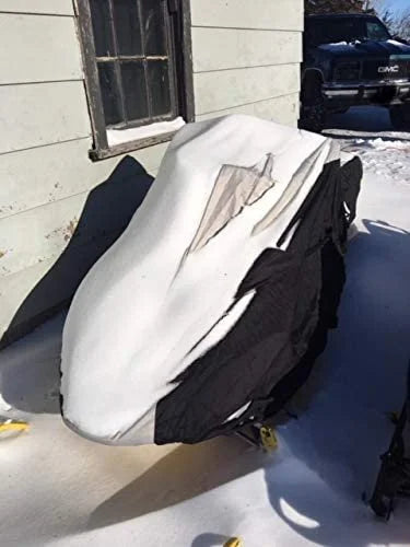 Snowmobile Cover with Built-in Securing Straps and Storage Bag Y544