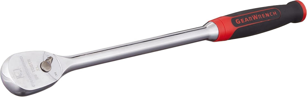1/2 Drive 84 Tooth Long Handle Dual Material Teardrop Ratchet 16-1/2" Pack of 2 P69806