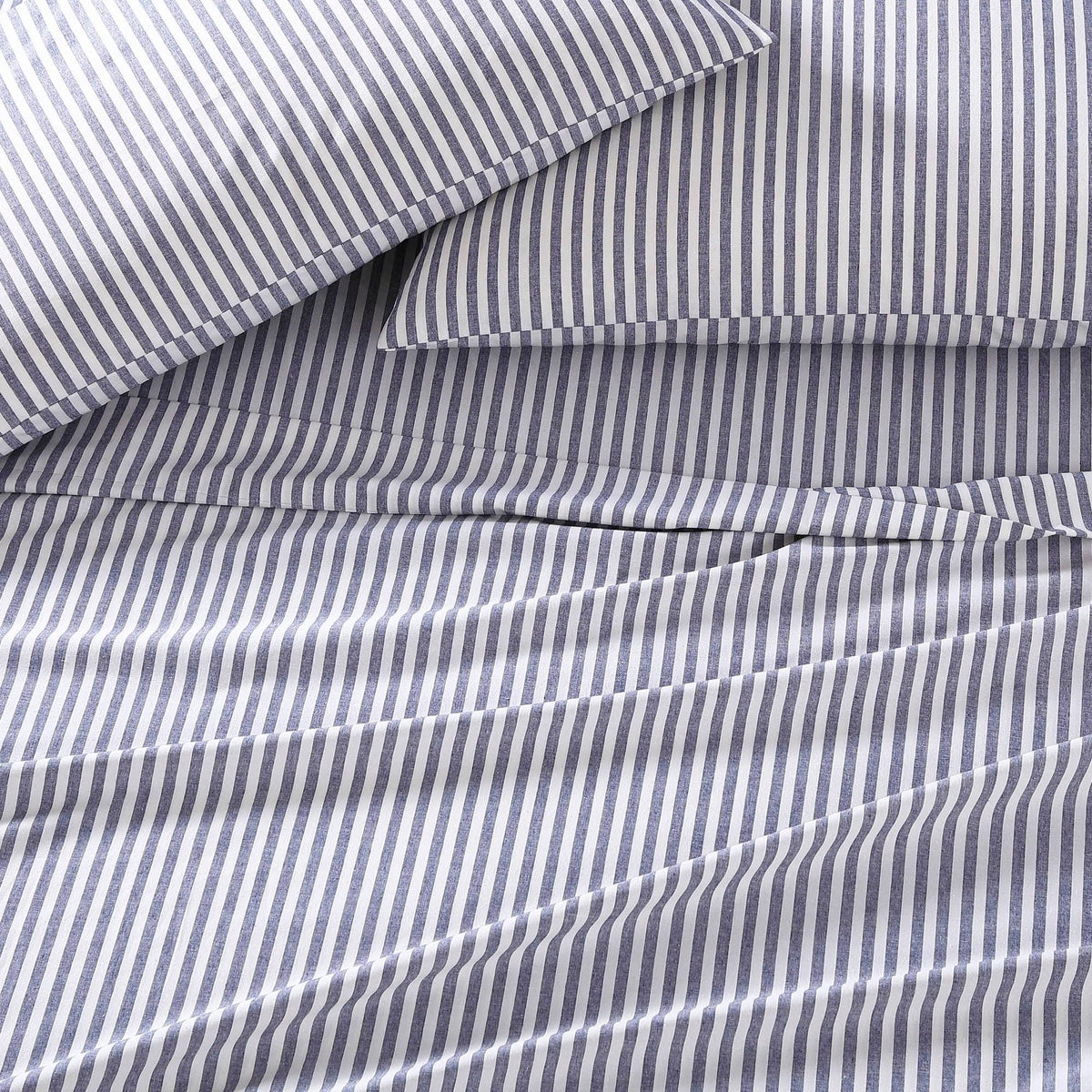 Gray Full Percale Sheet Set T588