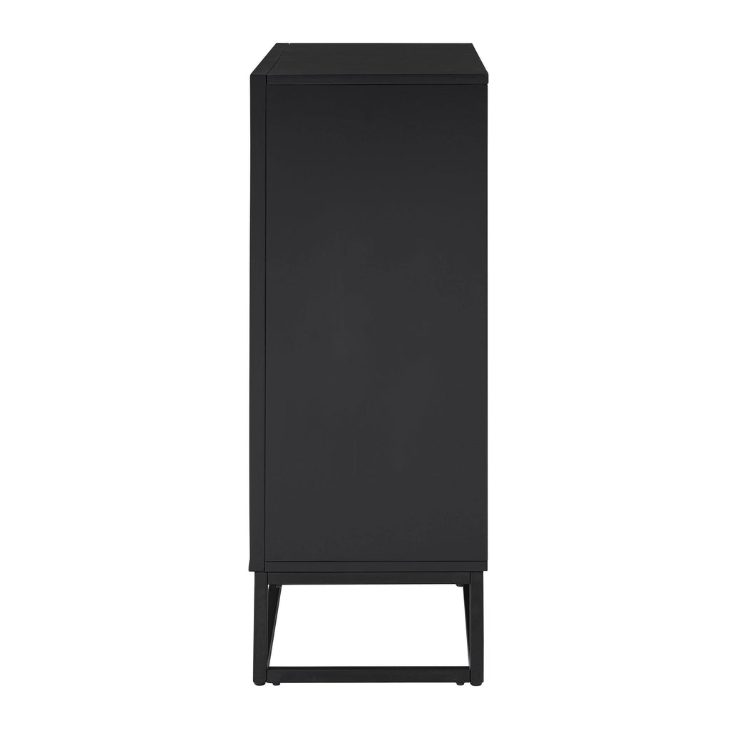 Contemporary Electric Fireplace - Black N986547