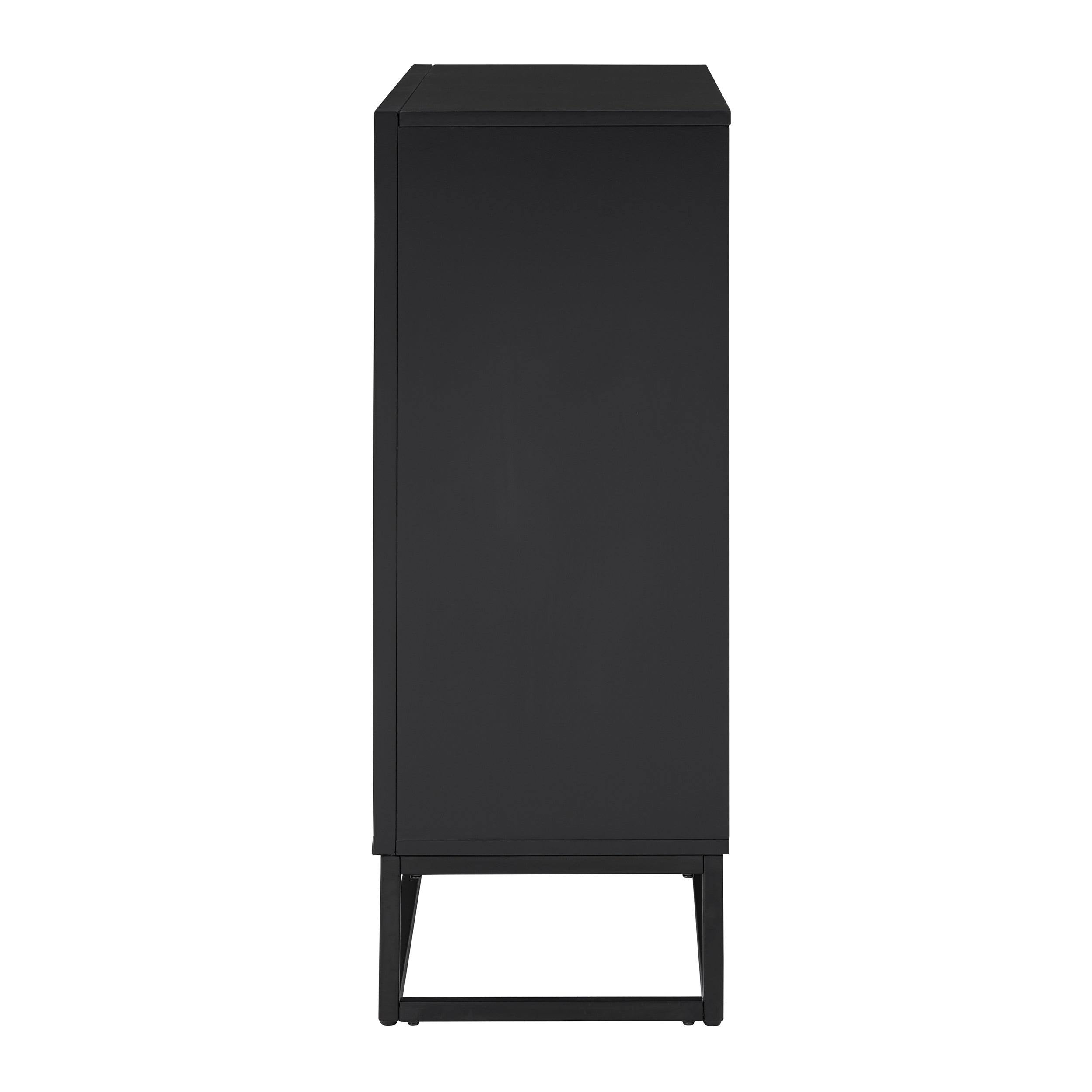 Contemporary Electric Fireplace - Black N986547