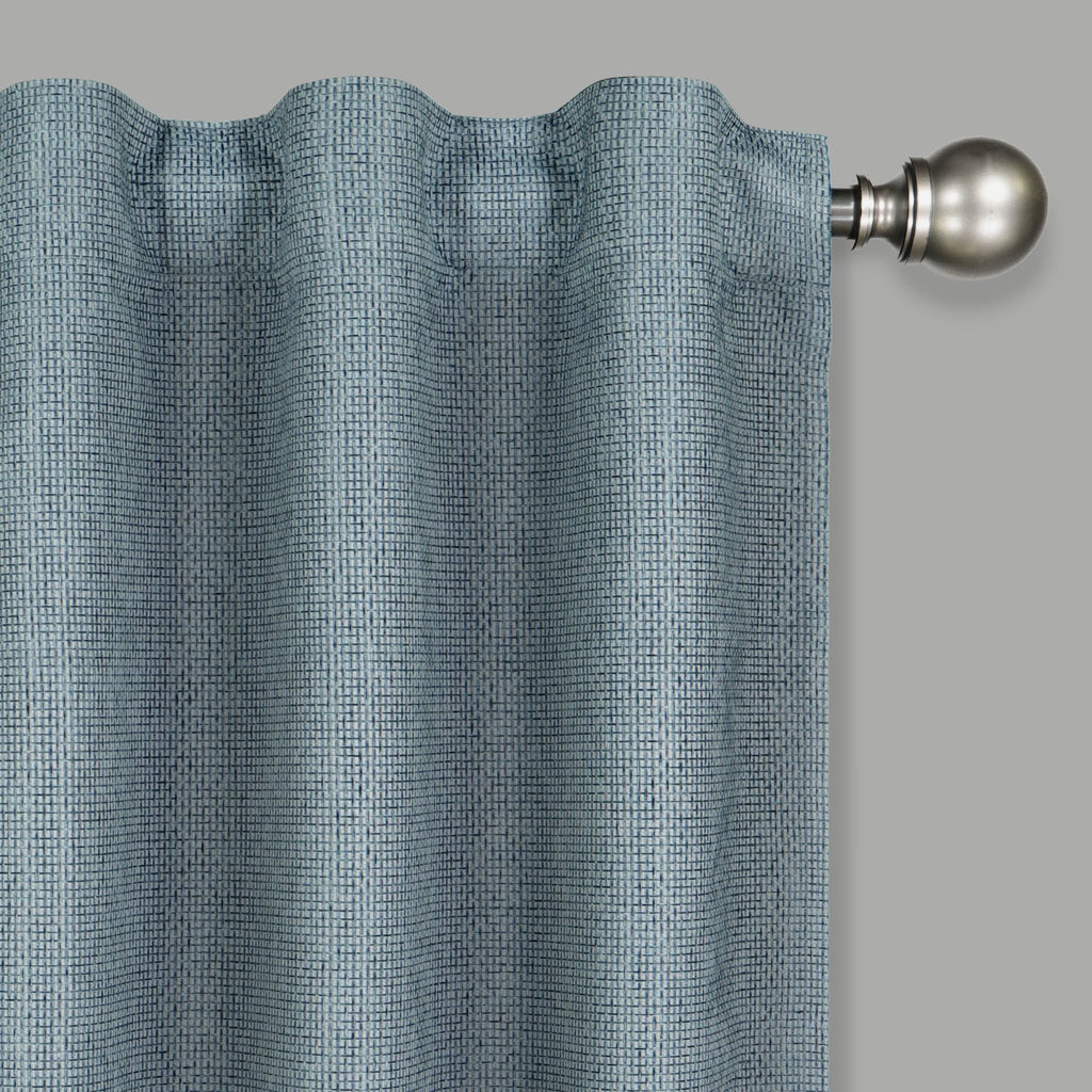 Ocean 100% Blackout Rod Pocket Single Window Panel D541026