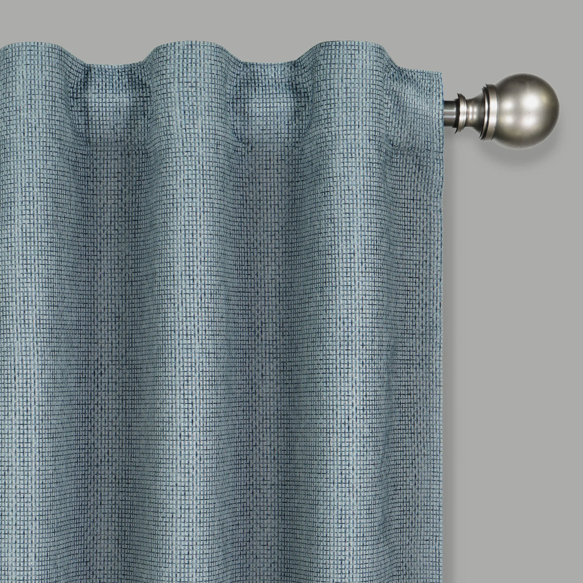 Ocean 100% Blackout Rod Pocket Single Window Panel D541026