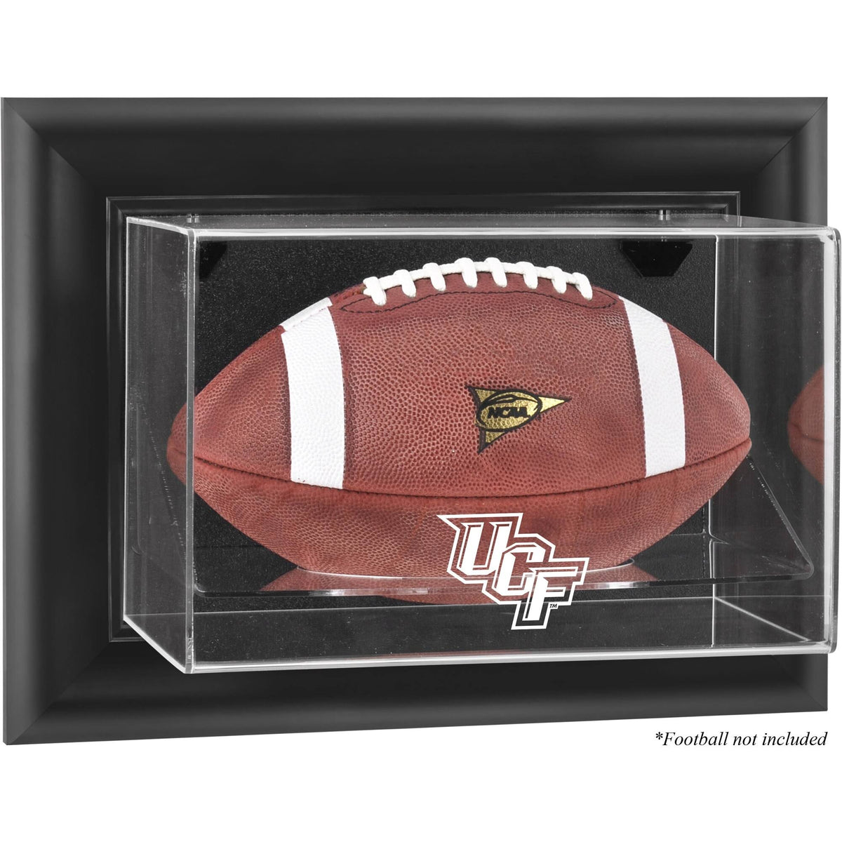 Black Framed Wall-Mountable Football Display Case N4786