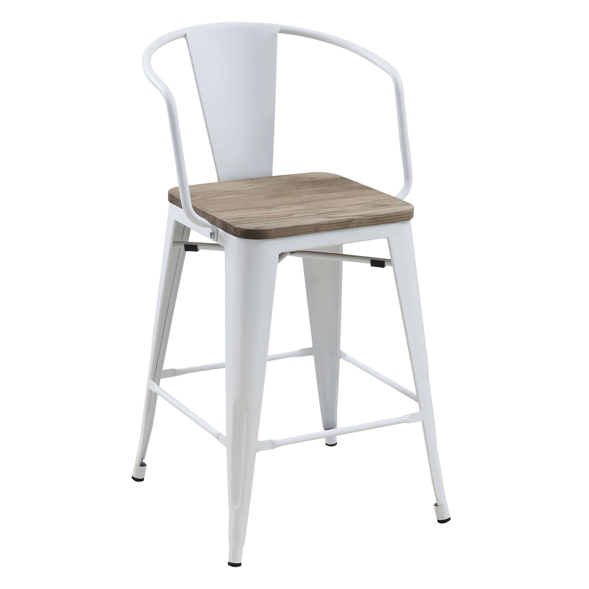 Black Counter Height Chair Set of 2 L510