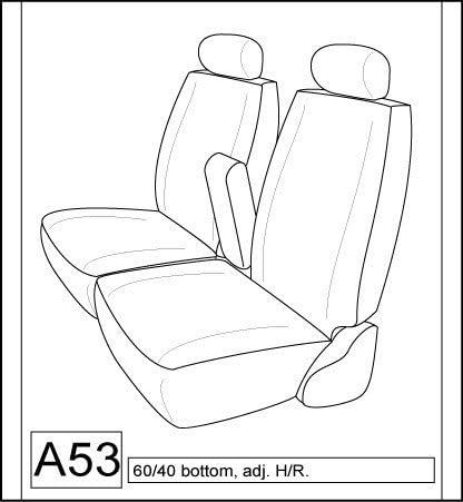 Tan 60/40 Split Bench Seat Covers P77642