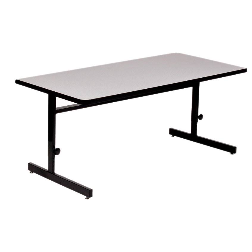 Adjustable Height Computer Station Office Table 24-in 36-in P3456