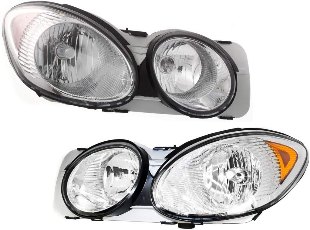 Headlight Assembly Pair with Bulbs F630