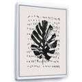 Tropical Palm Leaf Painting on Canvas U304096