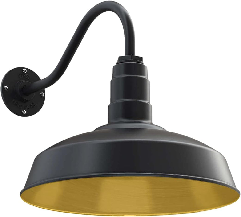 Matte Black Gooseneck Barn Light E4860
