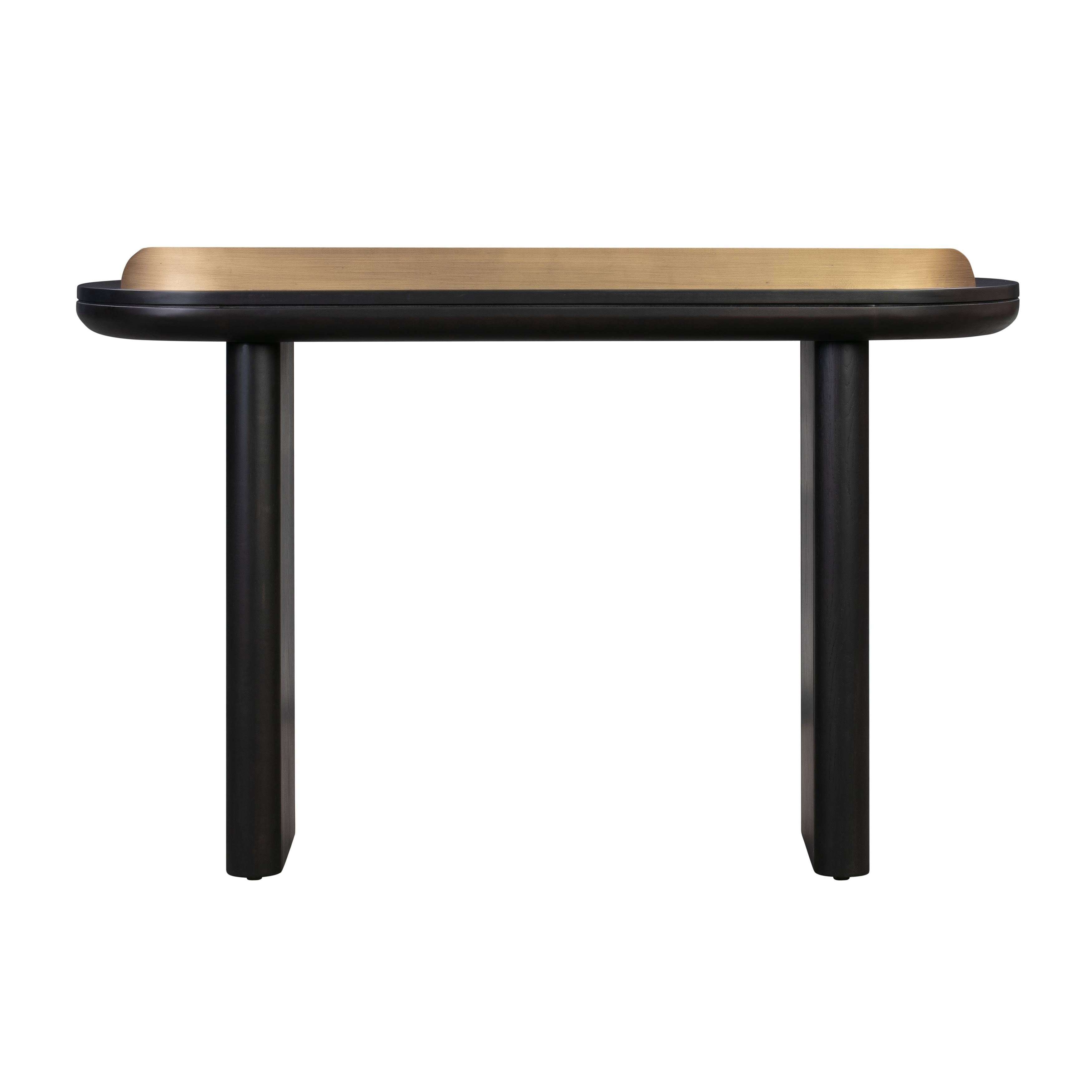 Black Desk Console Table O54328