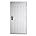 Steel Security Door with Frame and Hardware, 36" White N684