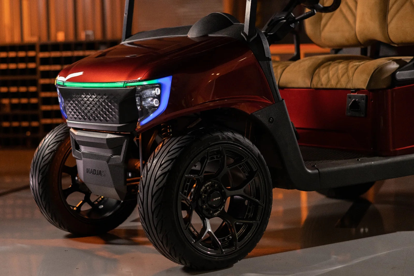 Carmine Red Metallic Body Kit For EZGO RXV Golf Cart X5641