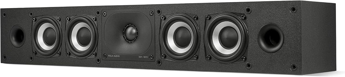 Midnight Black Slim Center Channel Speaker V6870