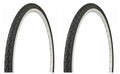 2 Tires 700 x 35c Black Bicycle Tires C663957