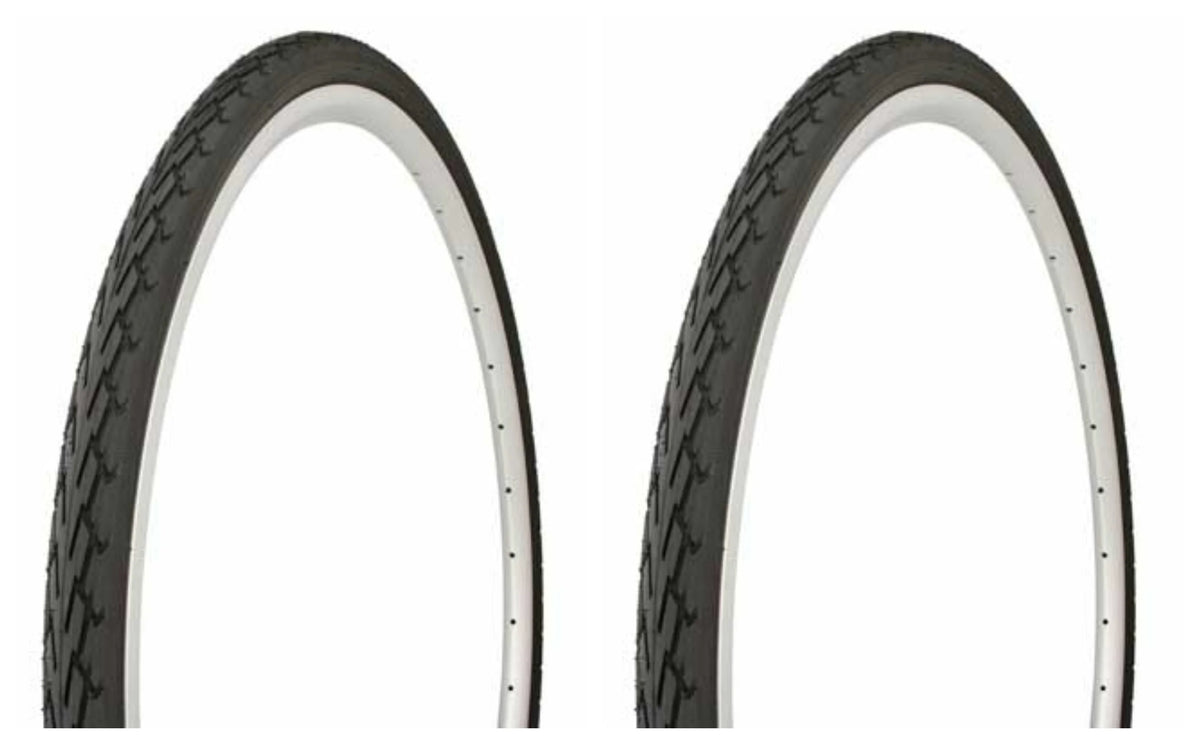 2 Tires 700 x 35c Black Bicycle Tires C663957